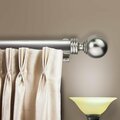 Kd Encimera 1.5 in. Serena Curtain Rod with 28 to 48 in. Extension, Satin Nickel KD3189690